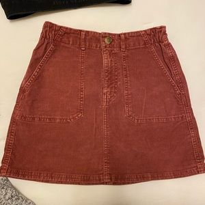 American Eagle corduroy mini-skirt - red